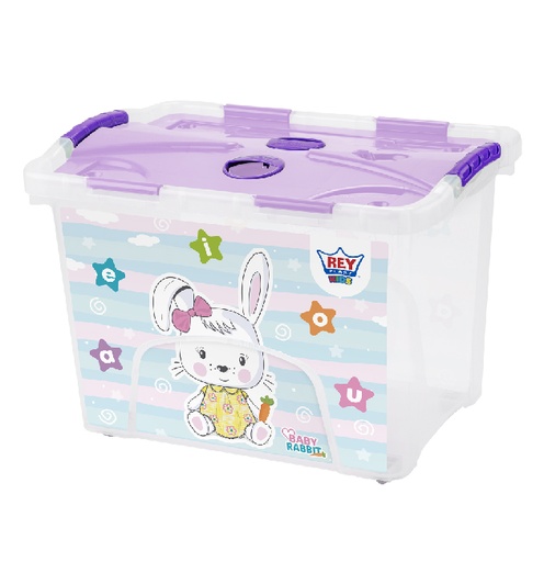 [15010225] BAUL PLAS MOVIL LOCK #45 DECO NIÑA 30.8 LT REYPLAST CJX064500
