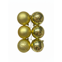 ESFERA NAVIDEÑA 8 CM C/FIG BRILLATE 6 PZ SURT ZY3780EZF