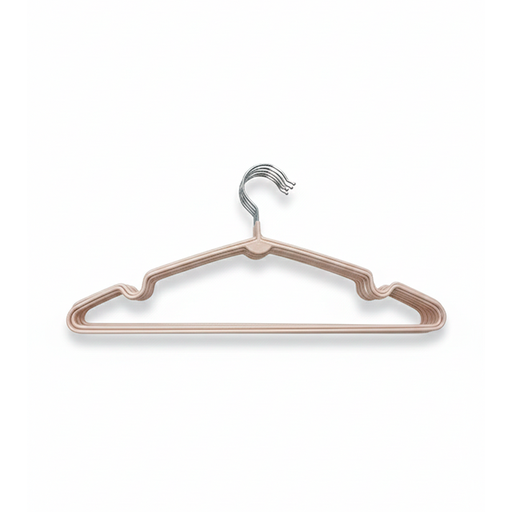 [6488] GANCHO P/ROPA MET/FORRADO 10PZ ZS-8615