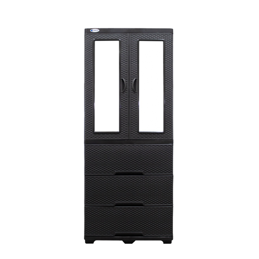 [22555] ROPERO PLAS C/DOB ESPEJO CAFE CHIA SANCHIA