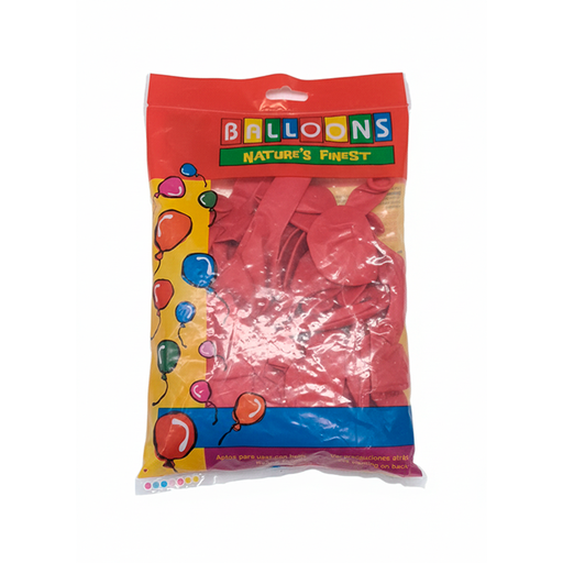 [2963] GLOBO 11 PASTEL ROJO 50 PZ NATUREST FINEST
