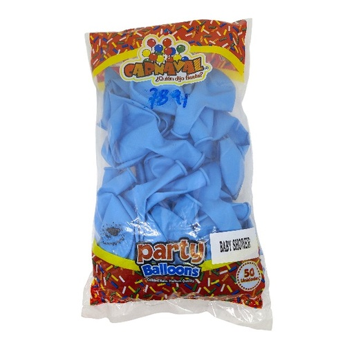 [7891] GLOBO 7 BABY SHOWER CEL 50 PZ CARNAVAL