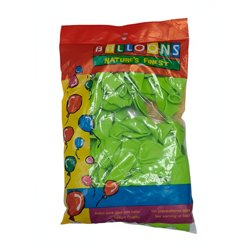 [23390] GLOBO 8 VERDE LIMON 100 PZ 772027