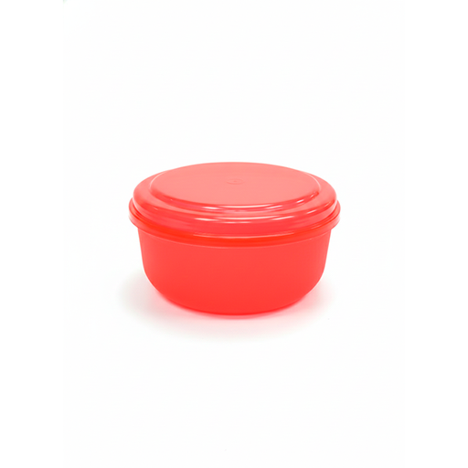 [37062] HERMETICO RED FLOURECENTE CAMPING BOWL  Z PLASTIC