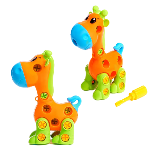 [7290] JIRAFA ARMABLE C/RUEDAS/DESTORNILLADOR BOL
