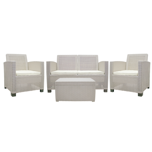 [27752] JUEGO SALA DOBLE 2-1-1 BEI C/MESA/COJ BEI ALAMO SANCHIA 18542601