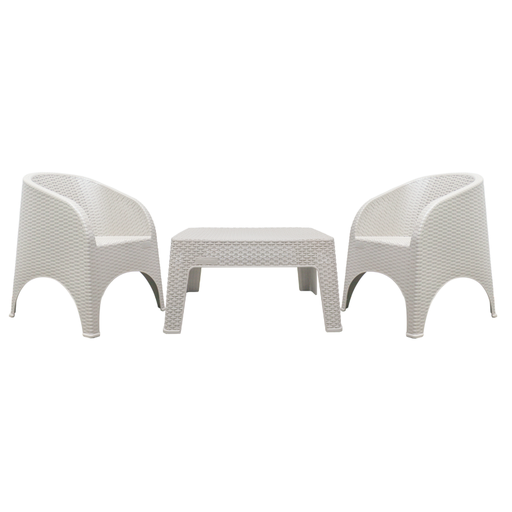 [15003037] MUEBLES PLAS RES/440 LB 3 PZ BEIG BISTRO SANCHIA