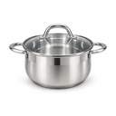 OLLA ACERO INOX 4 QT T/VID C/OREJ ALPINE AI17494-D20