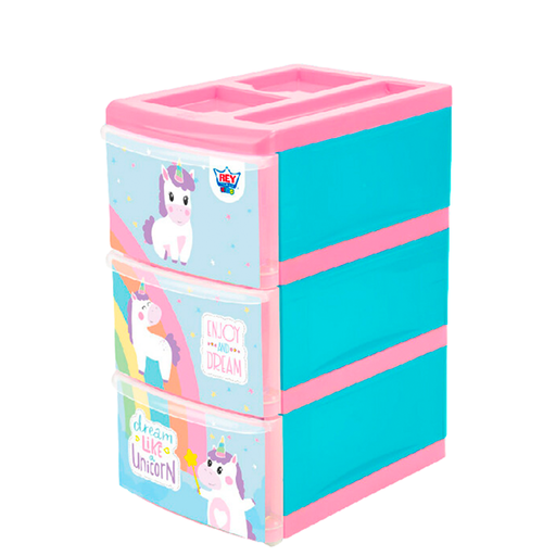 [15010392] ORGANIZADOR PLAS PRAKTICO 3 NIV DECO NIÑA REYPLAST OGX032020