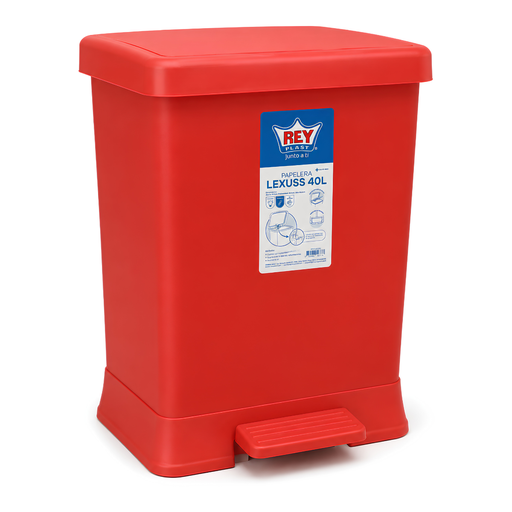 [15010402] PAPELERA PLAS LEXUSS 40 LT REYPLAST PPX700000