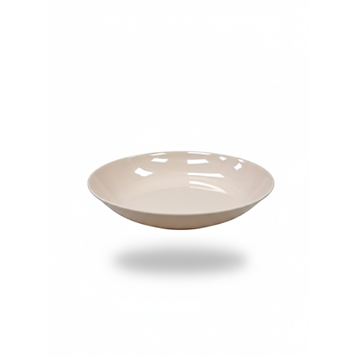 [2901] PLATO MELA 8" RED HONDO BEIGE MARGARITA 1078B