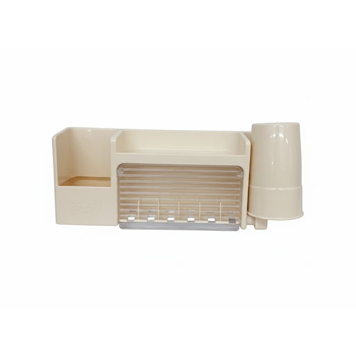[15008777] PORTA CEPILLO PLAS FAM HIGIEN ABS C/VASO COMER REYPLAST PBX001500