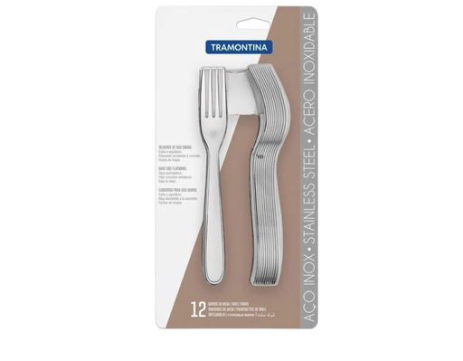 [727] SET 12 TENEDOR P/MESA 7.0 TRAMONTINA 66902/026
