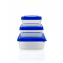 SET 3 HERMETICO PLAS RECT 88247C/88247 COLOR/TRANSP