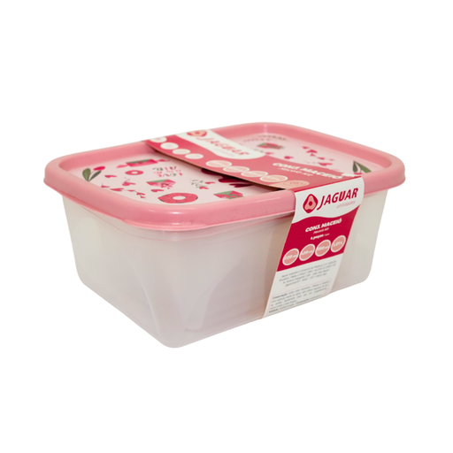 [15002828] SET 4 DEPOSITOS PLAS RECT C/T DECO JAGUAR 4023