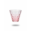 SET 6 VASOS VID 210 ML CONICO OVAL REL COLOR GB-22052