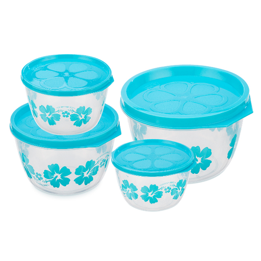 [15010262] SET BOLOS/RECIPIENTES PLAS 4 TAMAÑOS DECO REYPLAST TZX019090