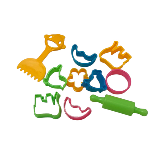 [32161] SET MINI MOLDES PLAS P/PANAD JUGUETE 10 PZ BOL 8125