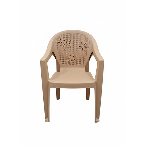 [15009241] SILLON PLAS MAJESTIC RESP FLOR C/B BEIGE MEGA