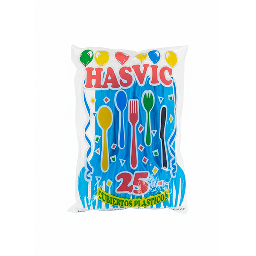 [15001515] TENEDOR CELESTE 2 HASVIC 25 UN / G&R PLASTICOS
