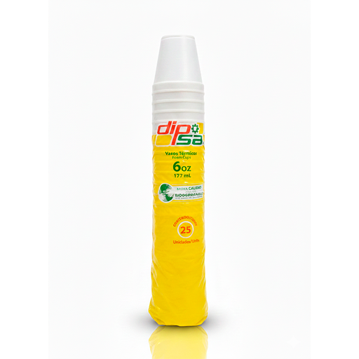 [5625] VASO DESE 6 OZ 25 UN DIPSA 1018
