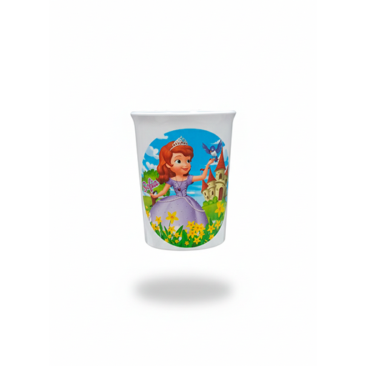 [8207] VASO MELA 10 OZ DECO INFANTIL SURT MARGARITA 1404-INF