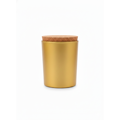 [15009500] VASO VID CORTO CILIN C/T CORCHO GOLD/DORADO