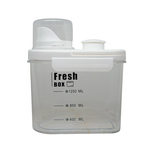[15010686] ENVASE CEREALERO PLAS TRANS 1200 ML C/T+ASA CAJ FRESH BOX MTA-8802