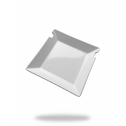 [15011181] PLATO MELA CUAD 8" C/ABERTURA BL MORENA P2078