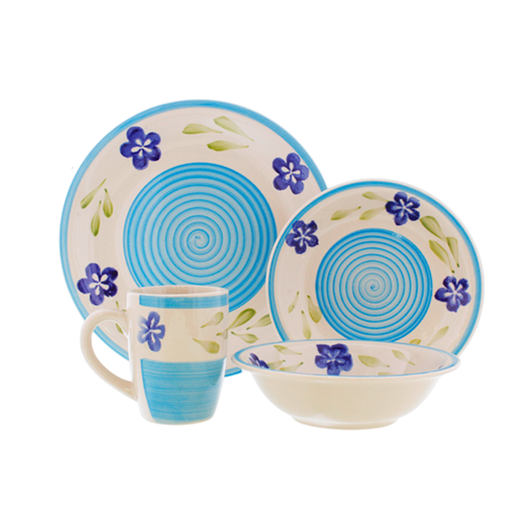 [15011436] VAJILLA CERA DECO FLORES/RAY COL SURT 16 PZ ROYAL 705-0412309