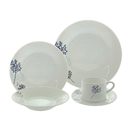 VAJILLA PORCE BL/NG/GRIS 20 PZ ROYAL MAYS 705-2504