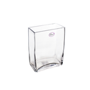 FLORERO VID 14X7.5X18.6 CM LISO TRANS DECORE 714-05067