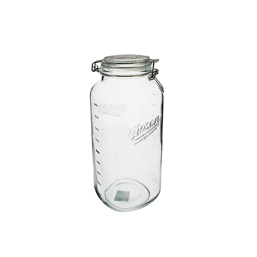 [15011482] FRASCO VID 3000 ML C/T DIS LETRA TRANS/PLAT LIFE ART 752-00868
