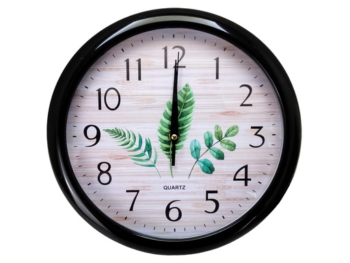[15011534] RELOJ PARED 27 CM DIS HOJAS NG/ROS/VD TIMES TOWER 602-39186