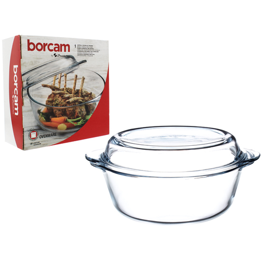 [15011592] CACEROLA VID 2100CC/71 OZ BORCAM C/T TRANS PASABAHCE 748-59003