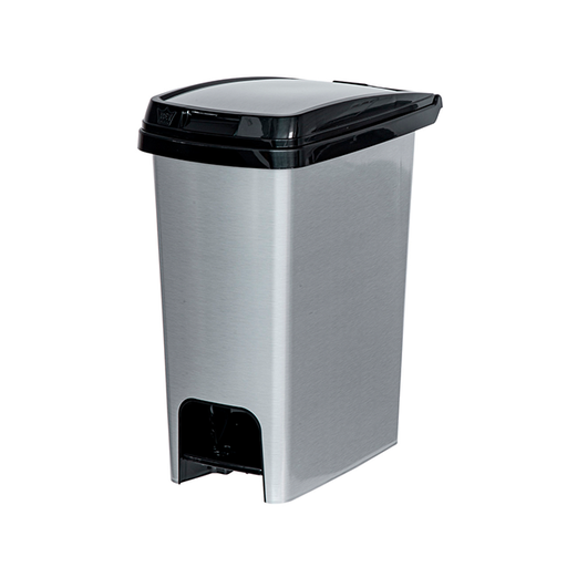 [15011800] PAPELERA PLAS 12.5 LT AUTOM STAR METALIZADA REYPLAST PPX6008ME