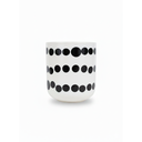 TAZA/VASITO CERA 3.7 OZ DECO NG/BL UN LIFE ART MAYS 727-03494