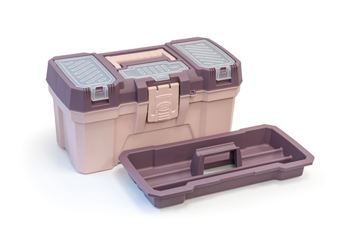 [15011842] CAJA PLAS MEGABOX BEAUTY 9.1 LT C/BAND ROS PAL/MOR MALVA REYPLAST CJX965600