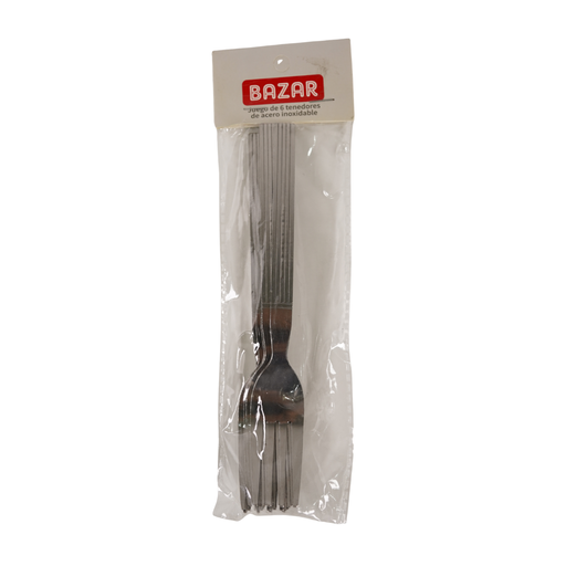 [15011895] SET 6 TENEDOR ACER 1.2 MM BOL BAZAR CASAMAS 1128