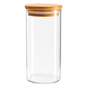 DEPOSITO VID 420 ML CILIND TAPA PRES MAD CAJ GIGI